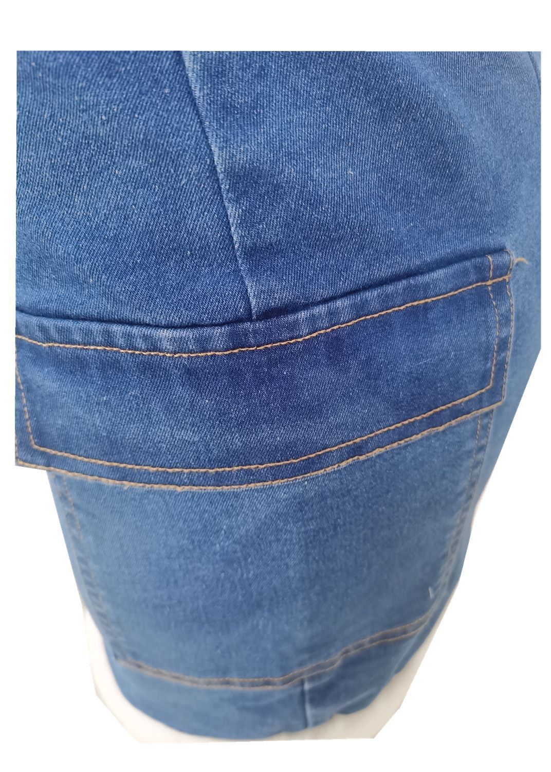 Plush Denim Two-piece Suit