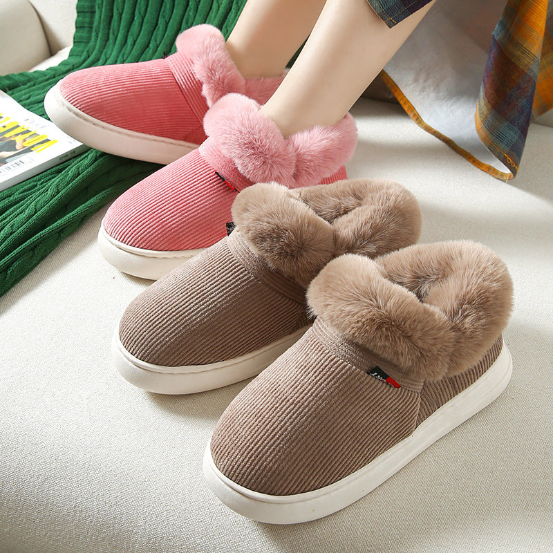 Plush Cotton Cozy Fluffy Slippers
