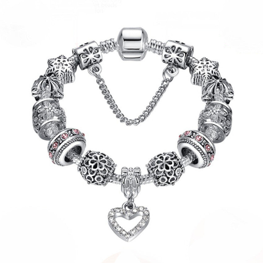 Peach Heart Bracelet