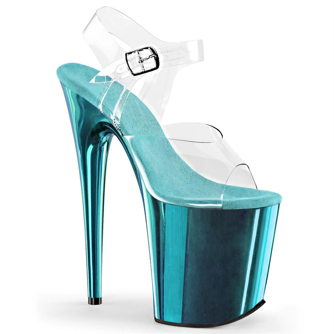 Sheer high-heeled shoes