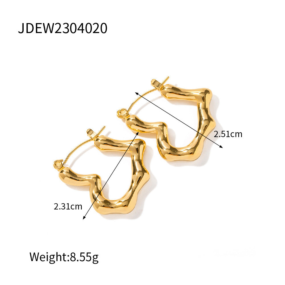 Hearted earrings