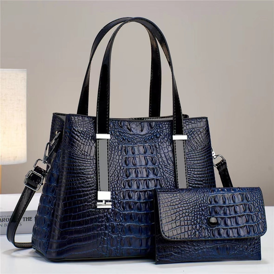 Crocodile Pattern Large Capacity Combination Bags