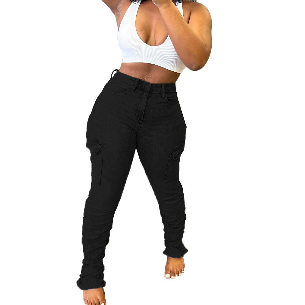 Low Waist High Elastic Jeans