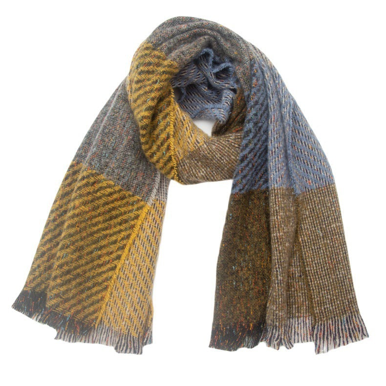 Large Plaid Scarf Shawl