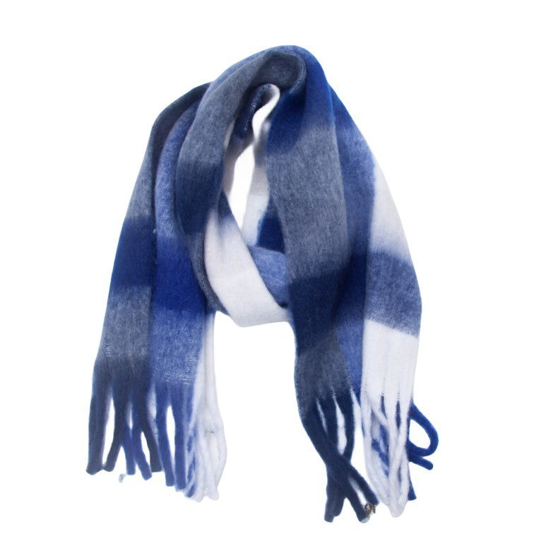 Tassel Plaid Scarf