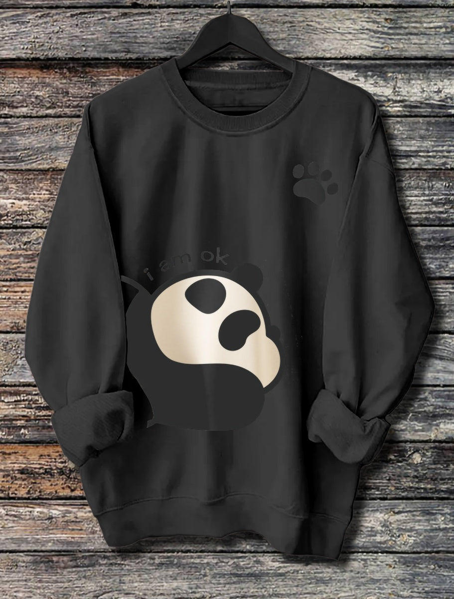 Long Sleeved Panda Hoodie