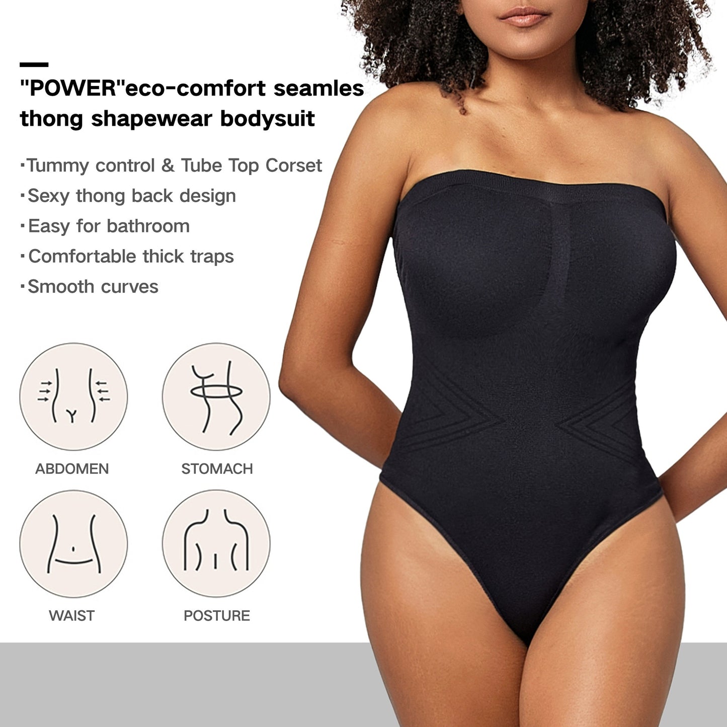 Seamless Body-shaping Corsets Sling Detachable