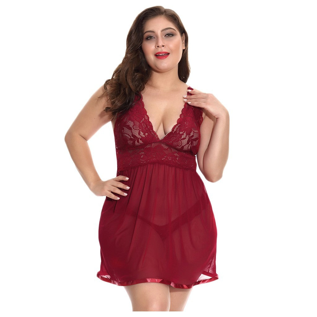 Sexy Lingerie V Neck Sling Lace Uniform