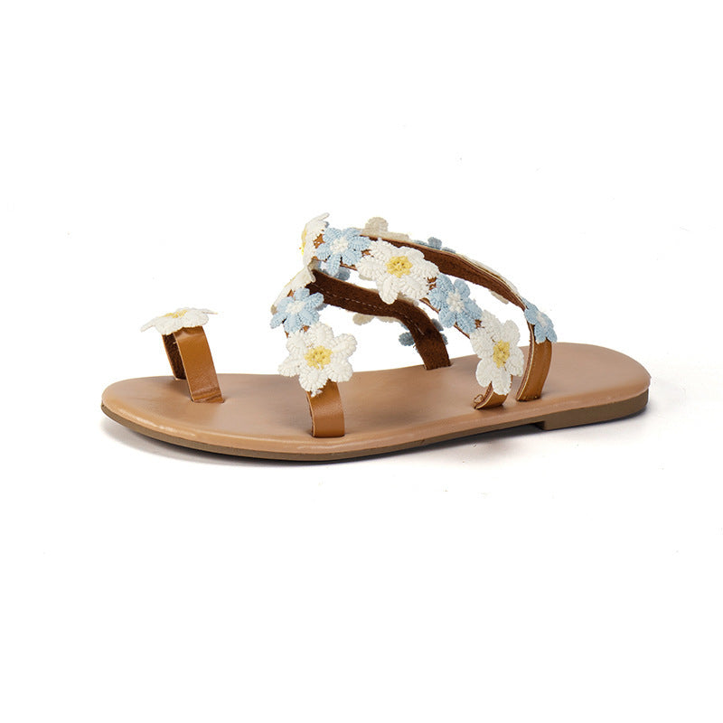 Toe Ring Sandals Flat