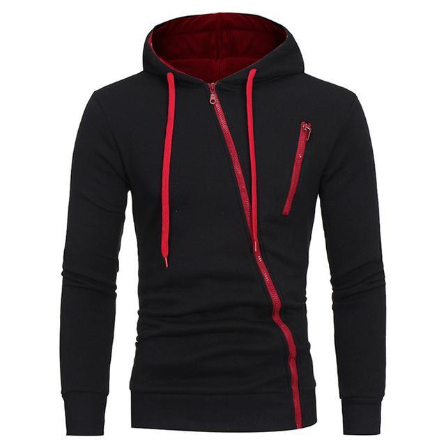 Diagonal Zipper Sweater