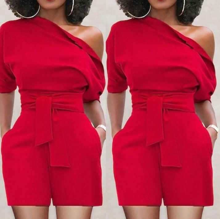 One-piece Shorts Suit