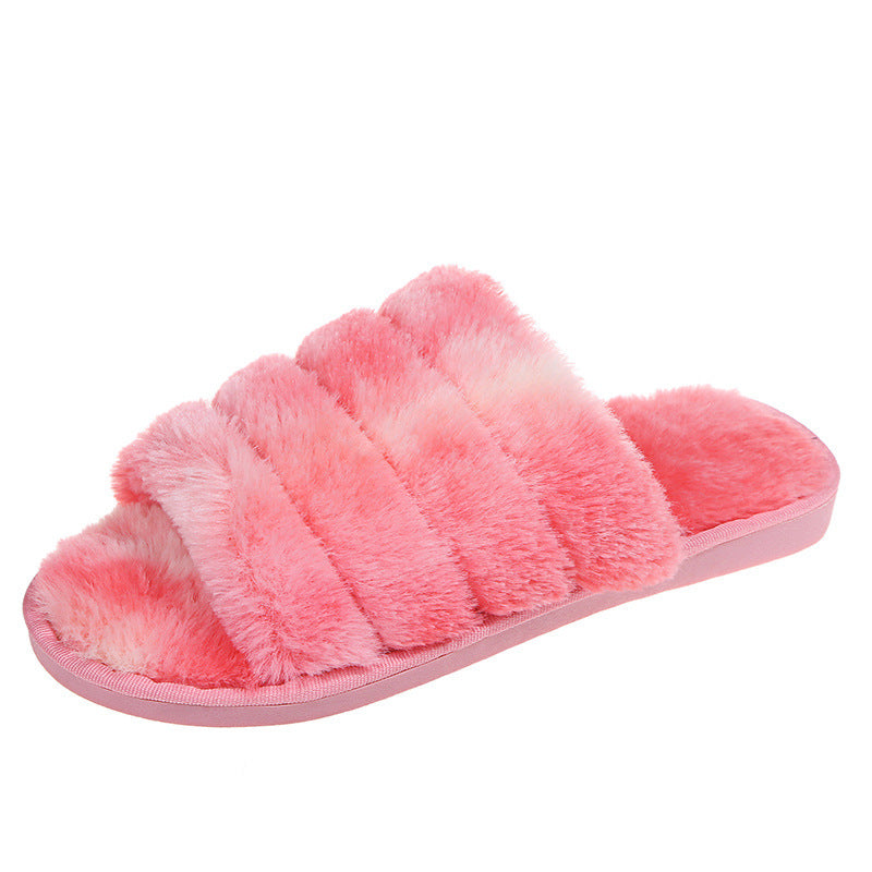 New Autumn And Winter Fluffy Slippers