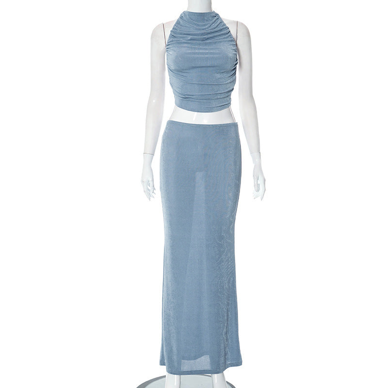 Solid Color Casual Sleeveless Strap Vest