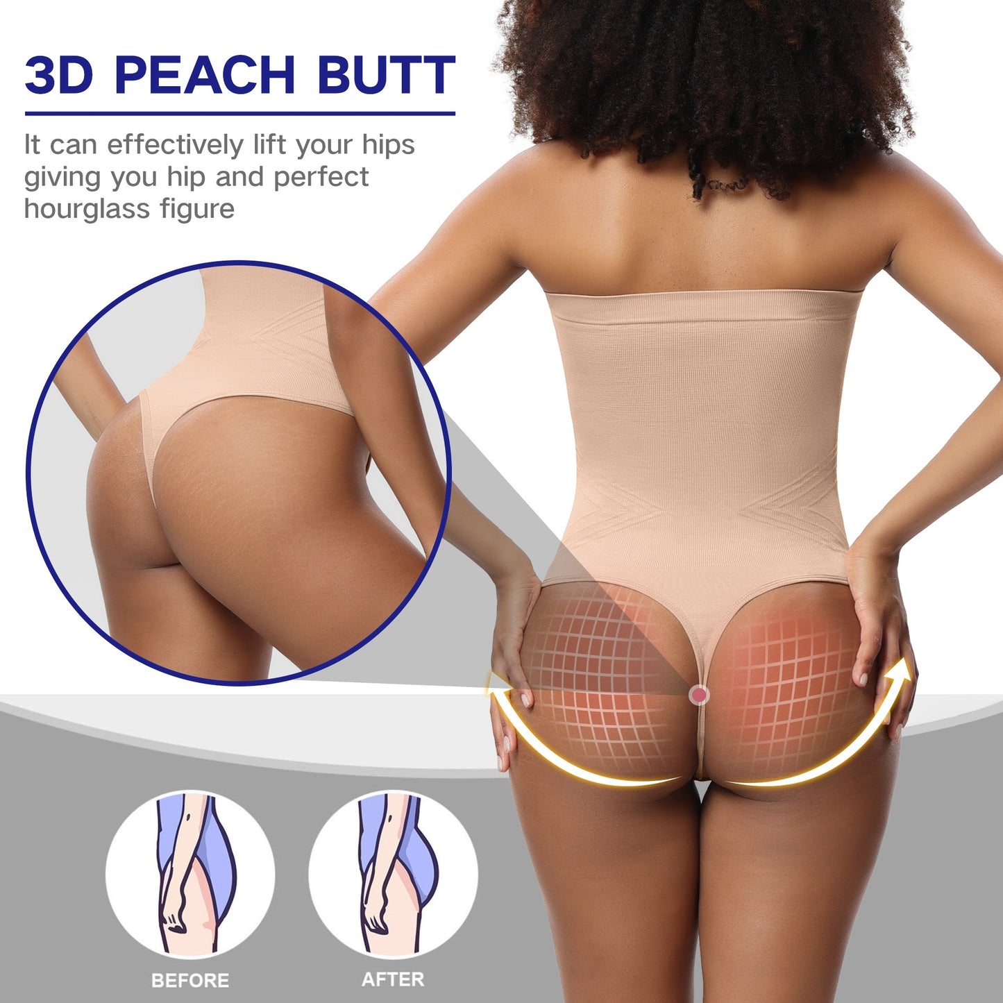 Seamless Body-shaping Corsets Sling Detachable