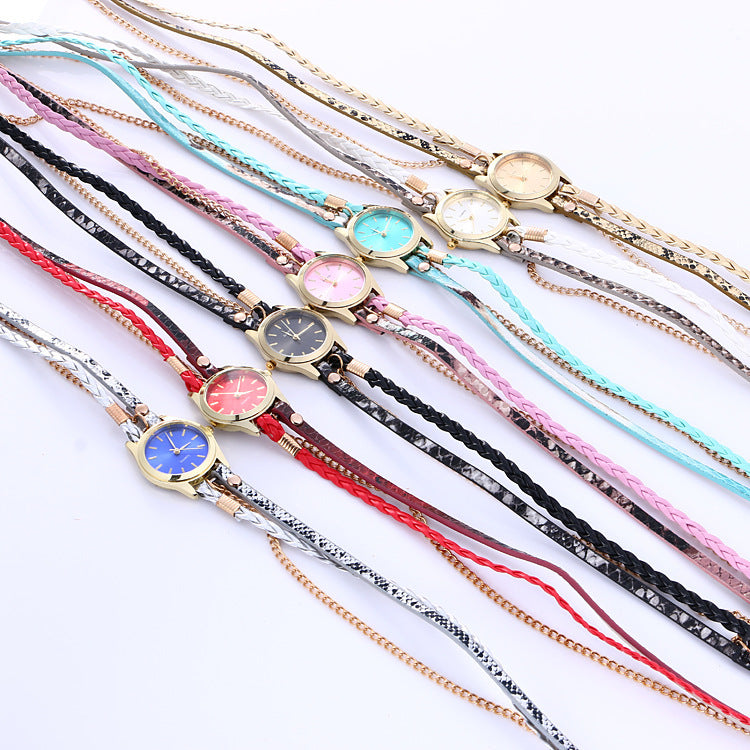 Multicolor Surface Bracelet Quartz Watch