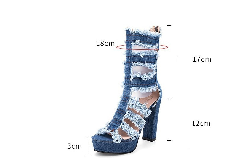 Denim Sandals