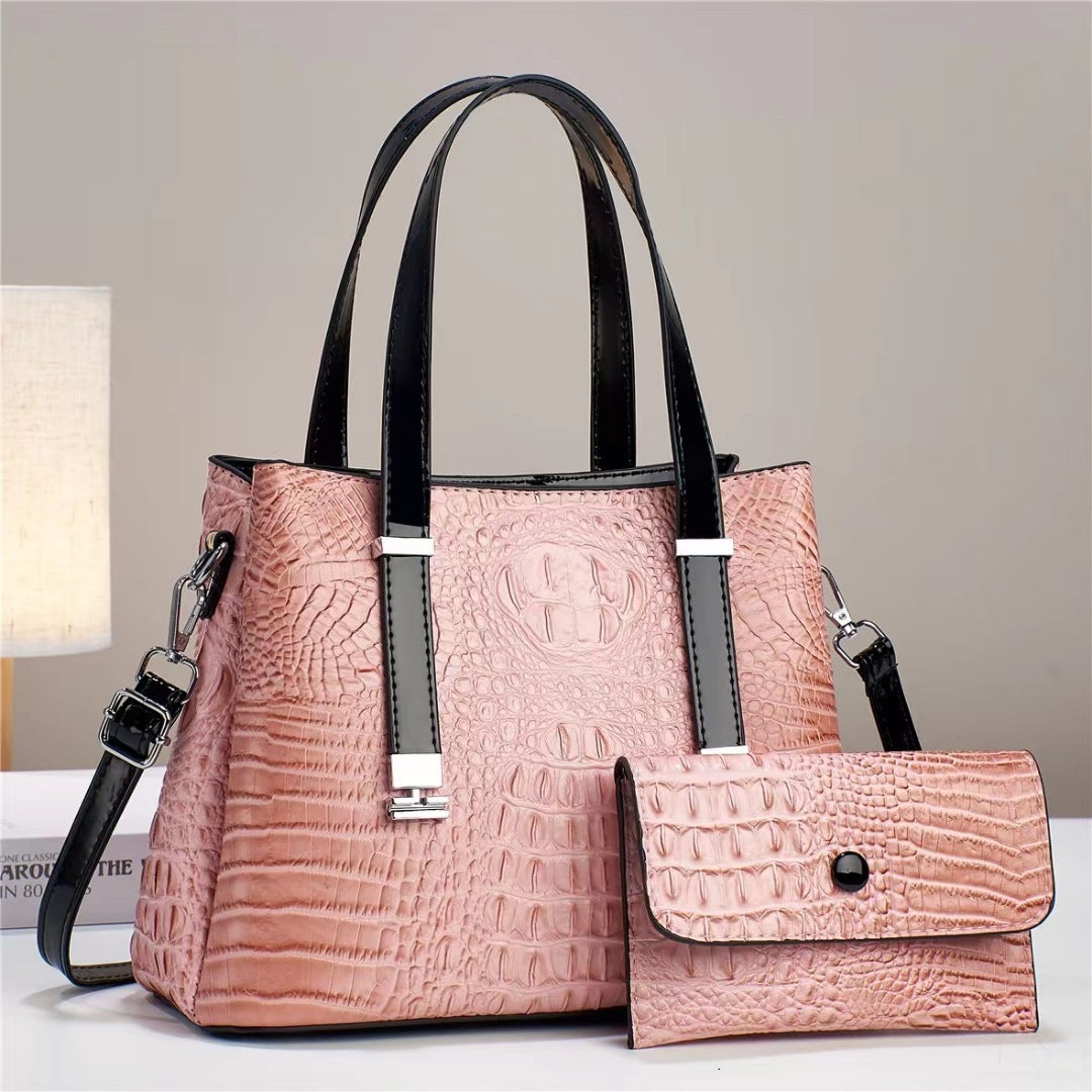 Crocodile Pattern Large Capacity Combination Bags