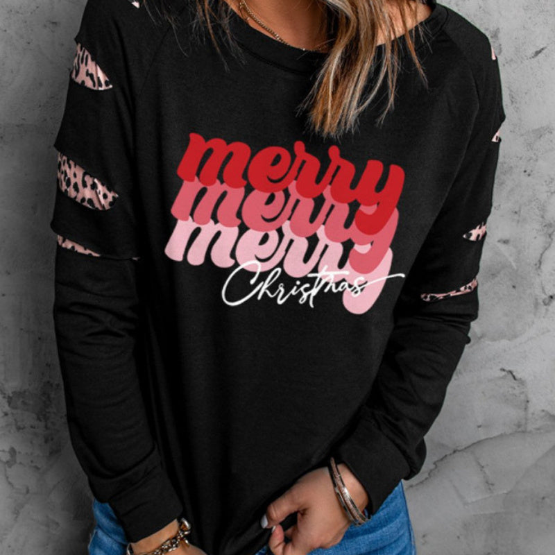 Black Merry Christmas Sweatshirt