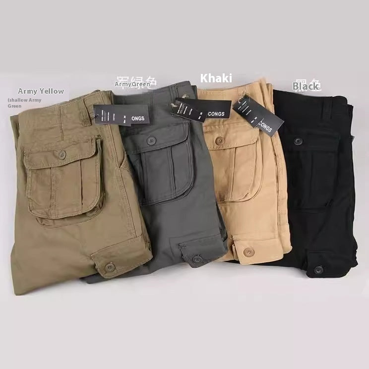 Multi-pocket Loose Pants