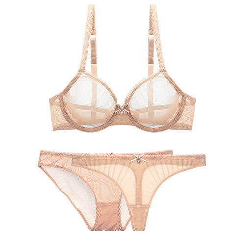Transparent bra set