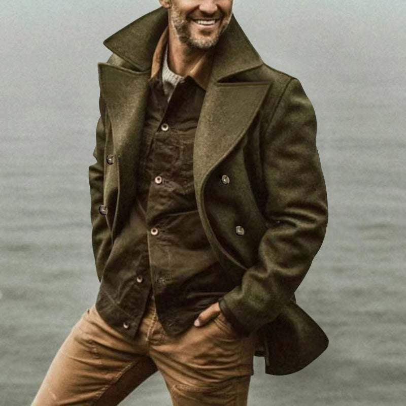 Double Breasted Casual Trench Coat