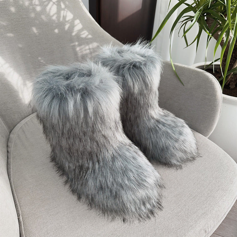 Plush Snow Boots