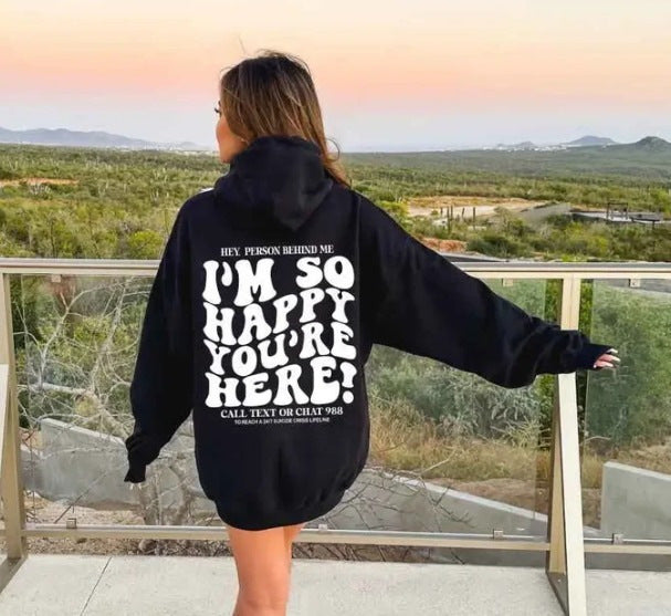 Plain Drawstring Hoodie