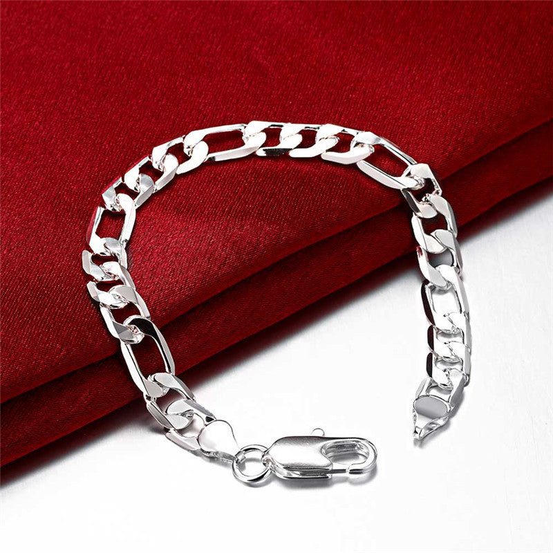 Silver Buckle Cuban Bracelet