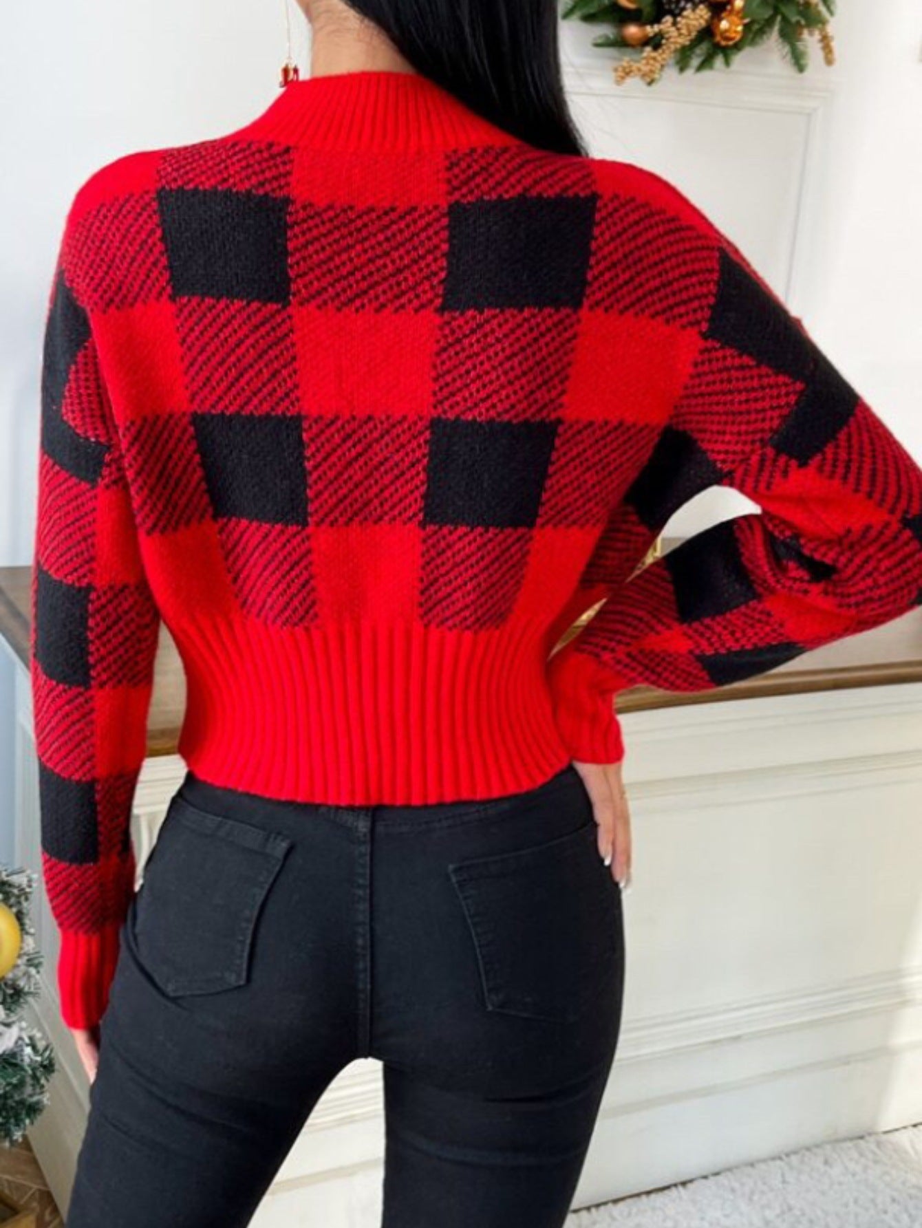 Plaid Fashion Sweater
