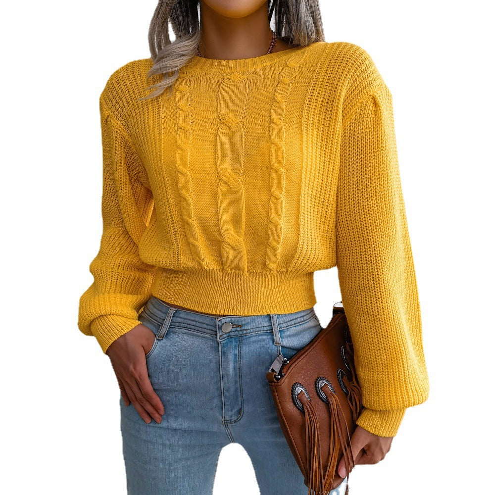 Sweater With Lantern Sleeves
