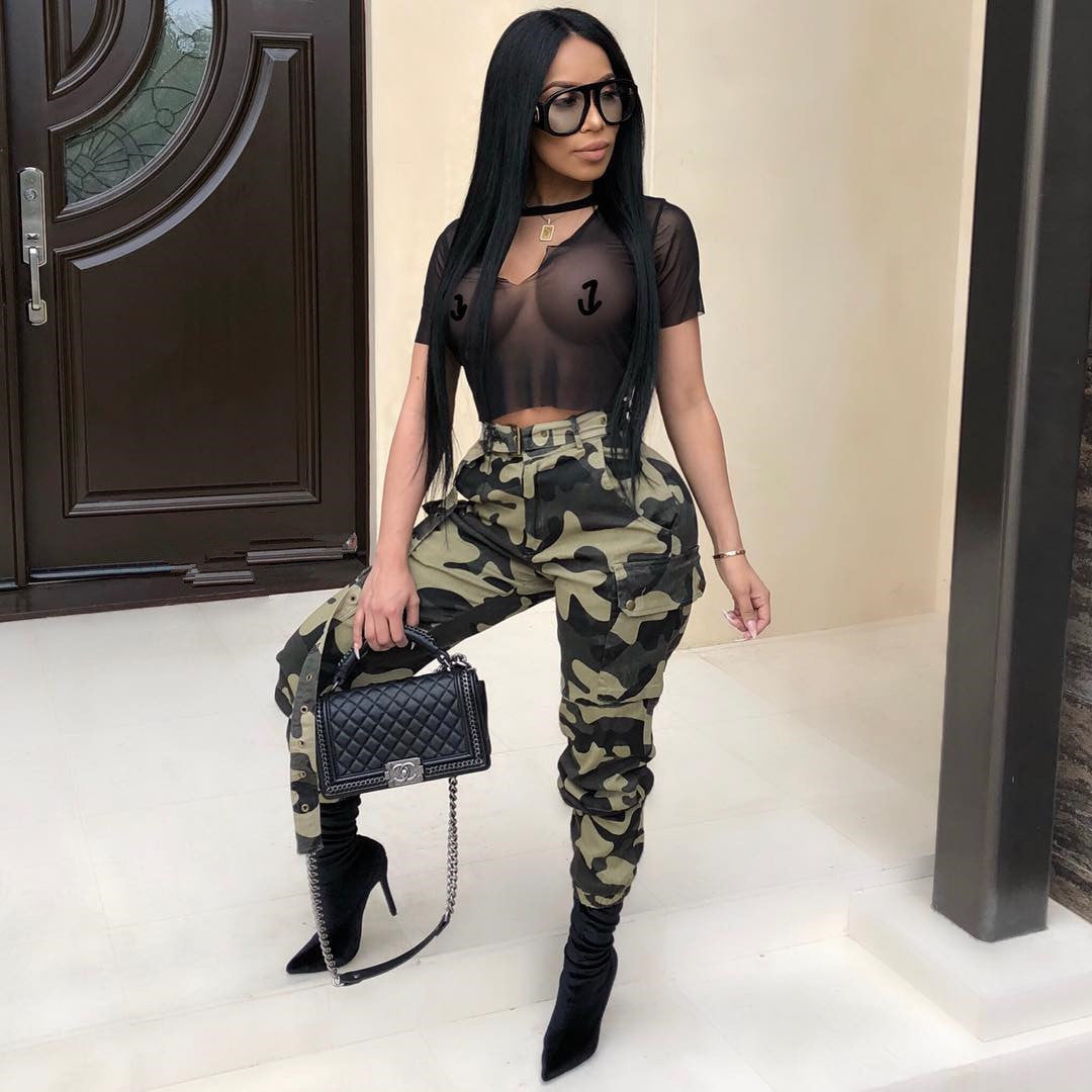 Camouflage Skinny Pants