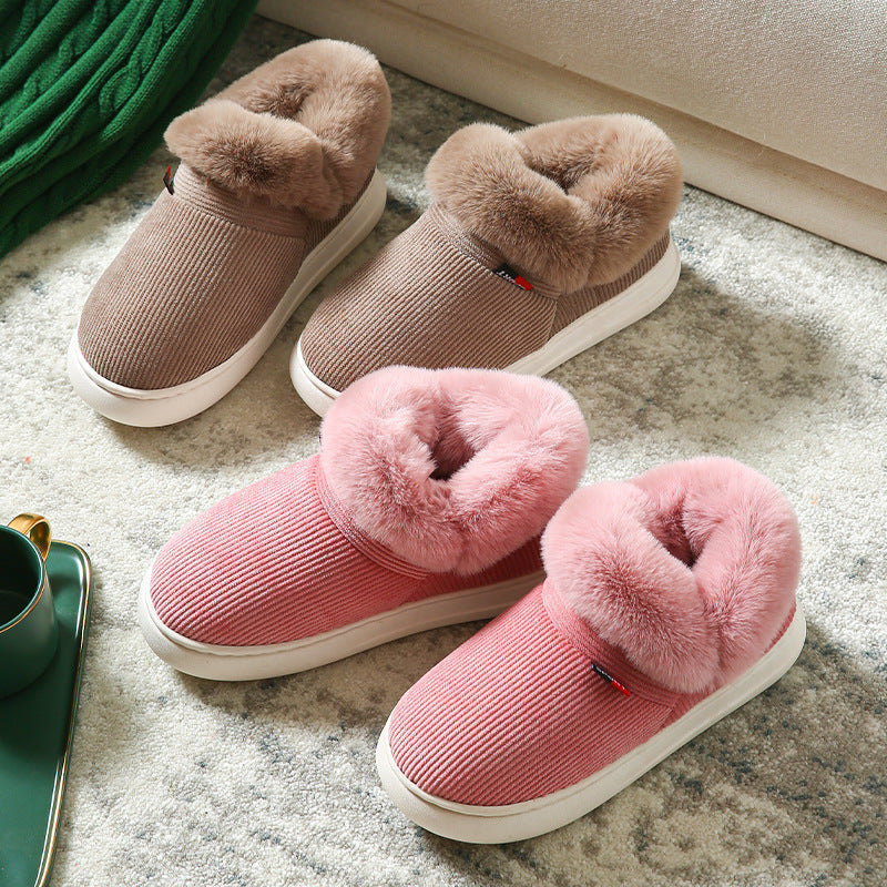 Plush Cotton Cozy Fluffy Slippers