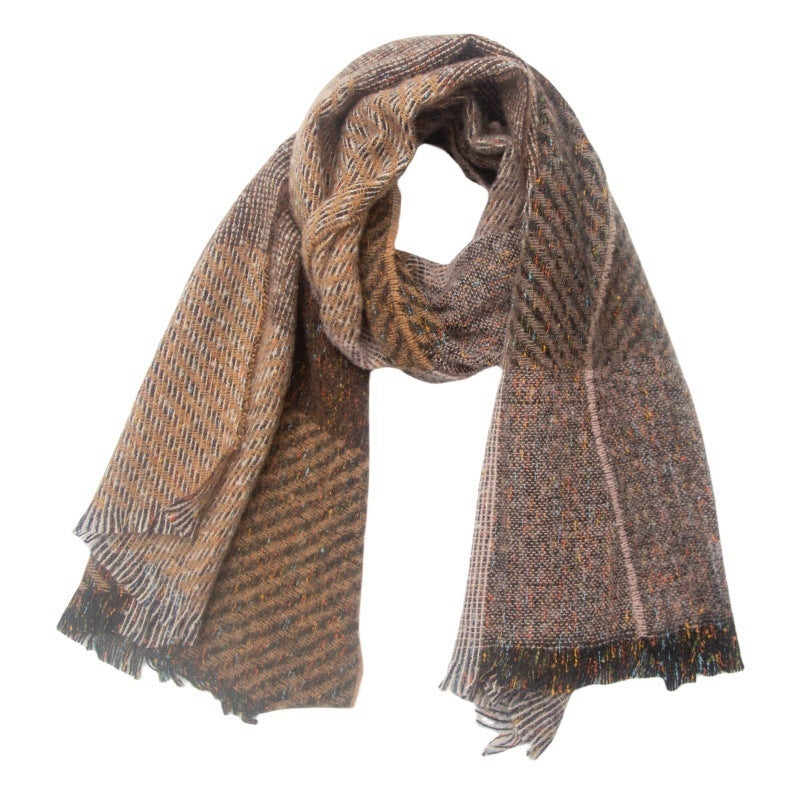 Large Plaid Scarf Shawl
