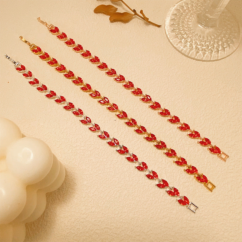 Simple Willow Leaf Bracelet