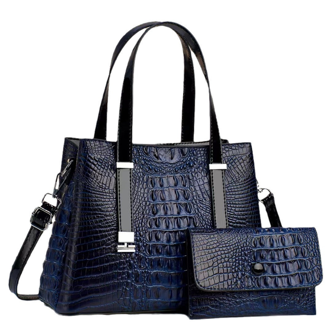 Crocodile Pattern Large Capacity Combination Bags