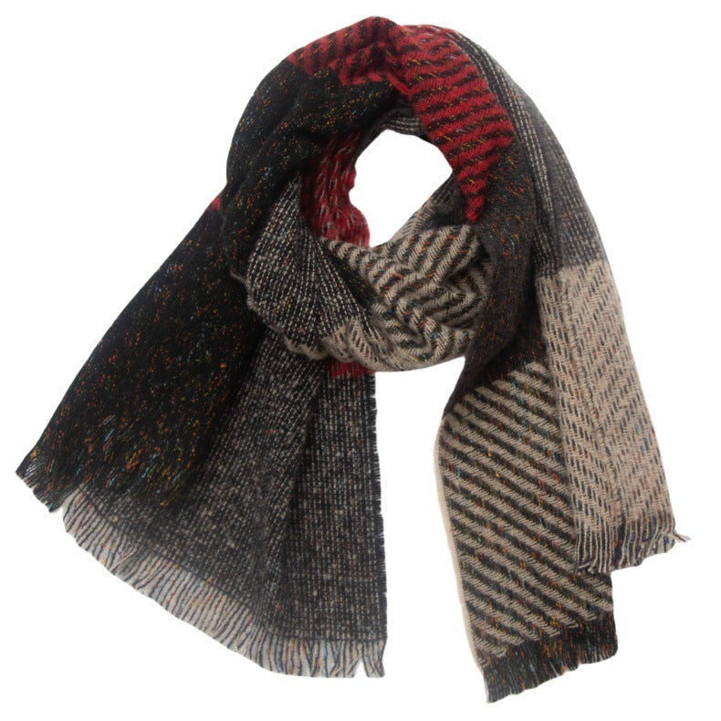 Large Plaid Scarf Shawl