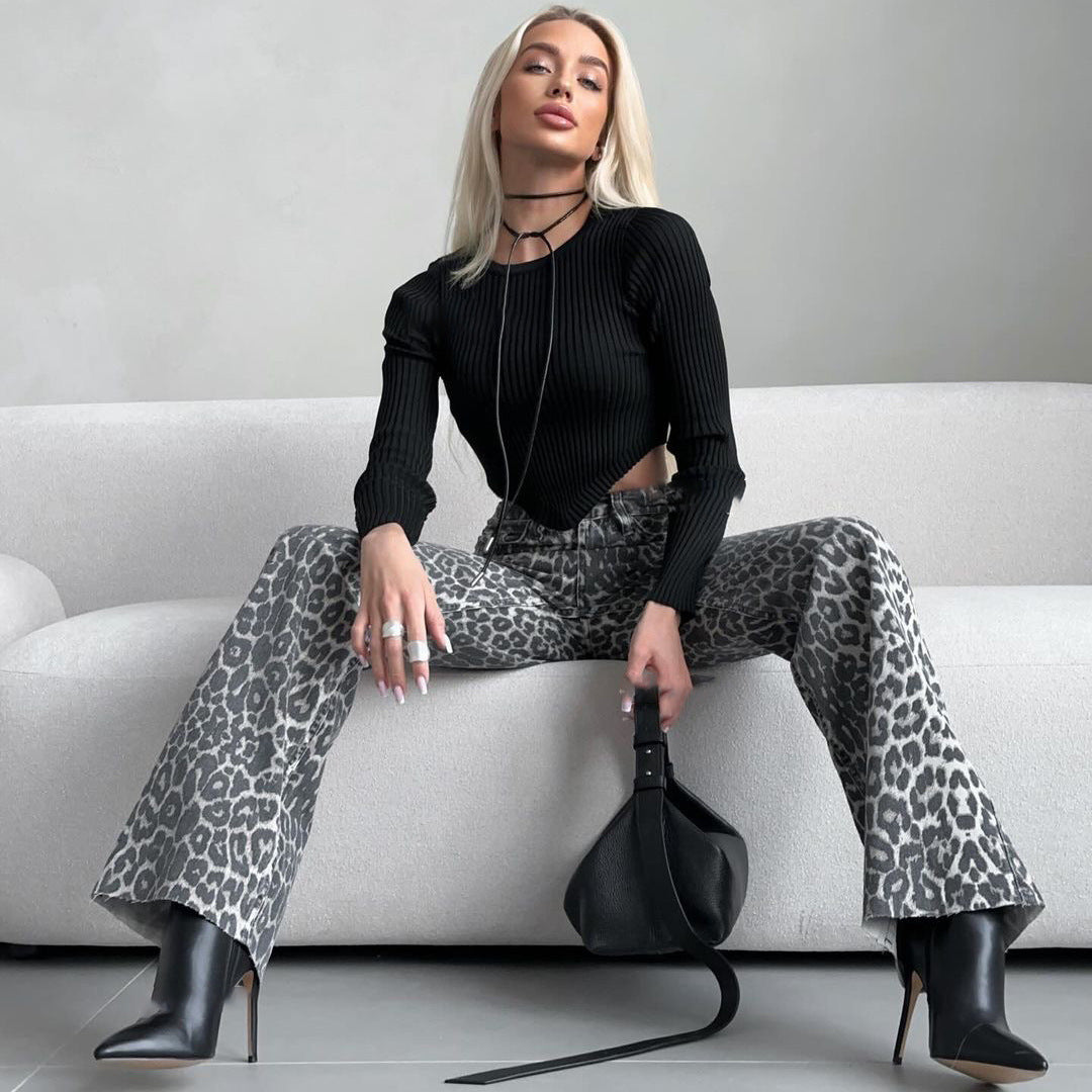 Leopard Jeans