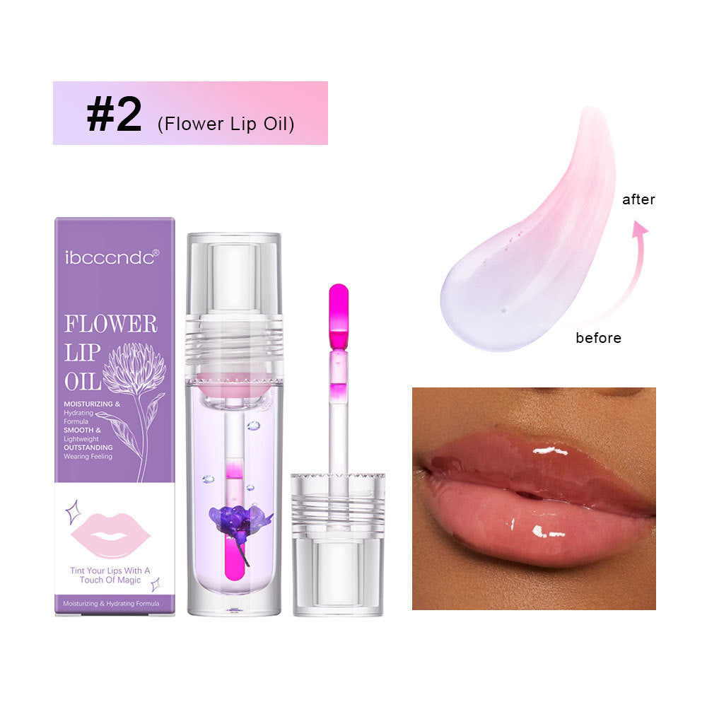 Flower Color Changing Lip Oil Moisturizing lip gloss
