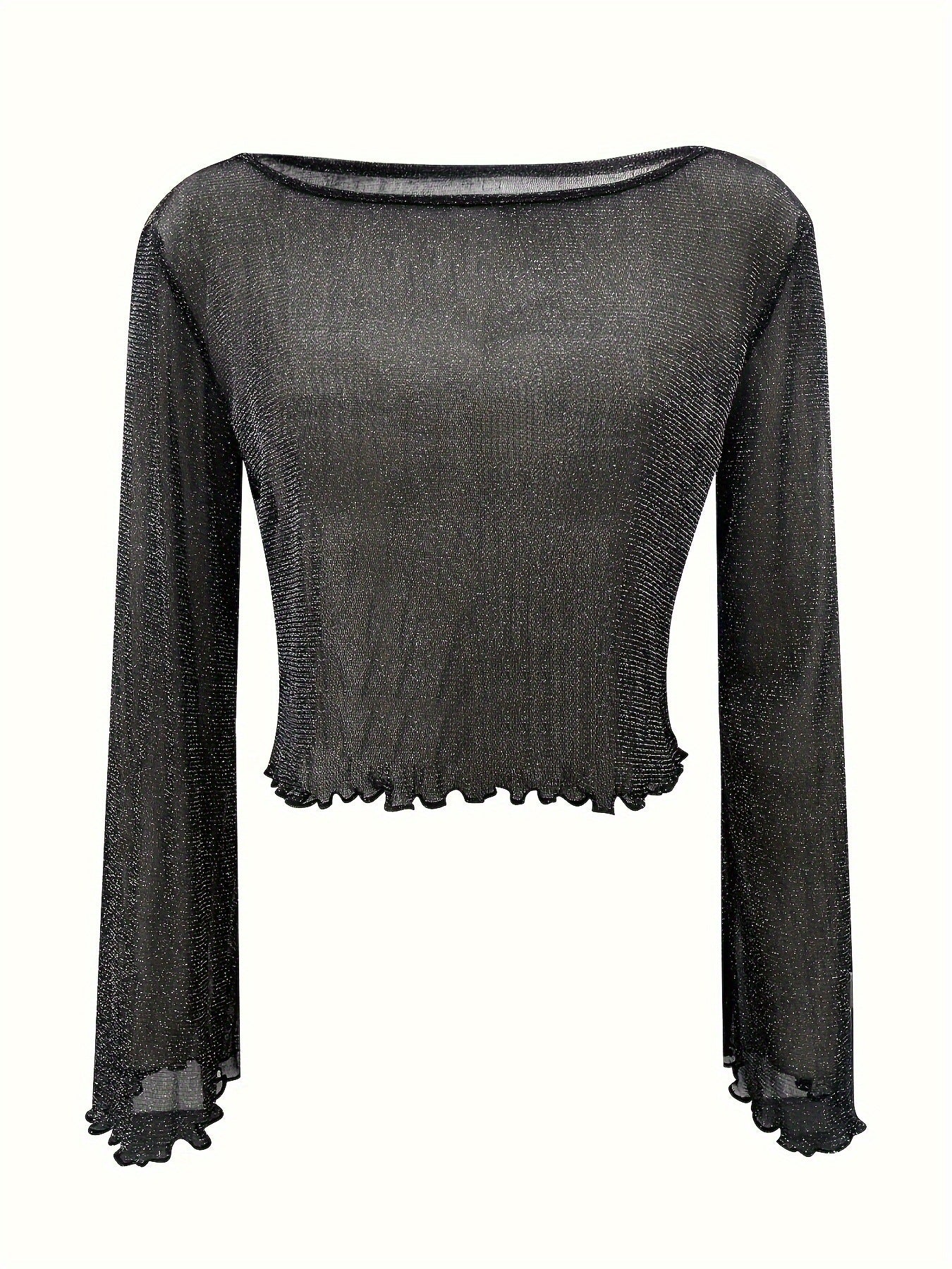 Sequin Bell Sleeve