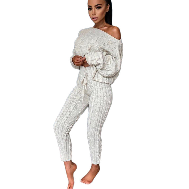 Knitted Tracksuit Two Piece