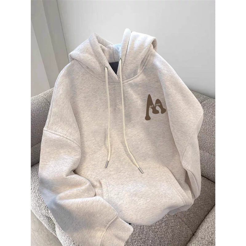 Fleece-lined Thickened Hooded
