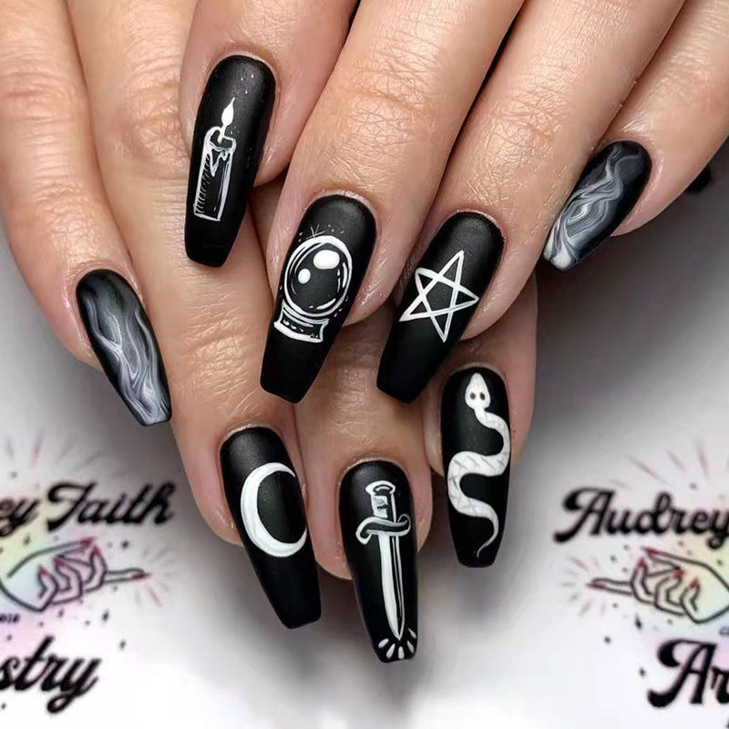 Blue Armor Nails