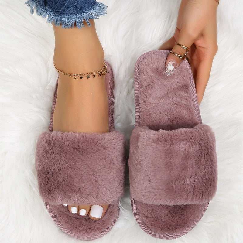 Fluffy Lazy Plush Slippers