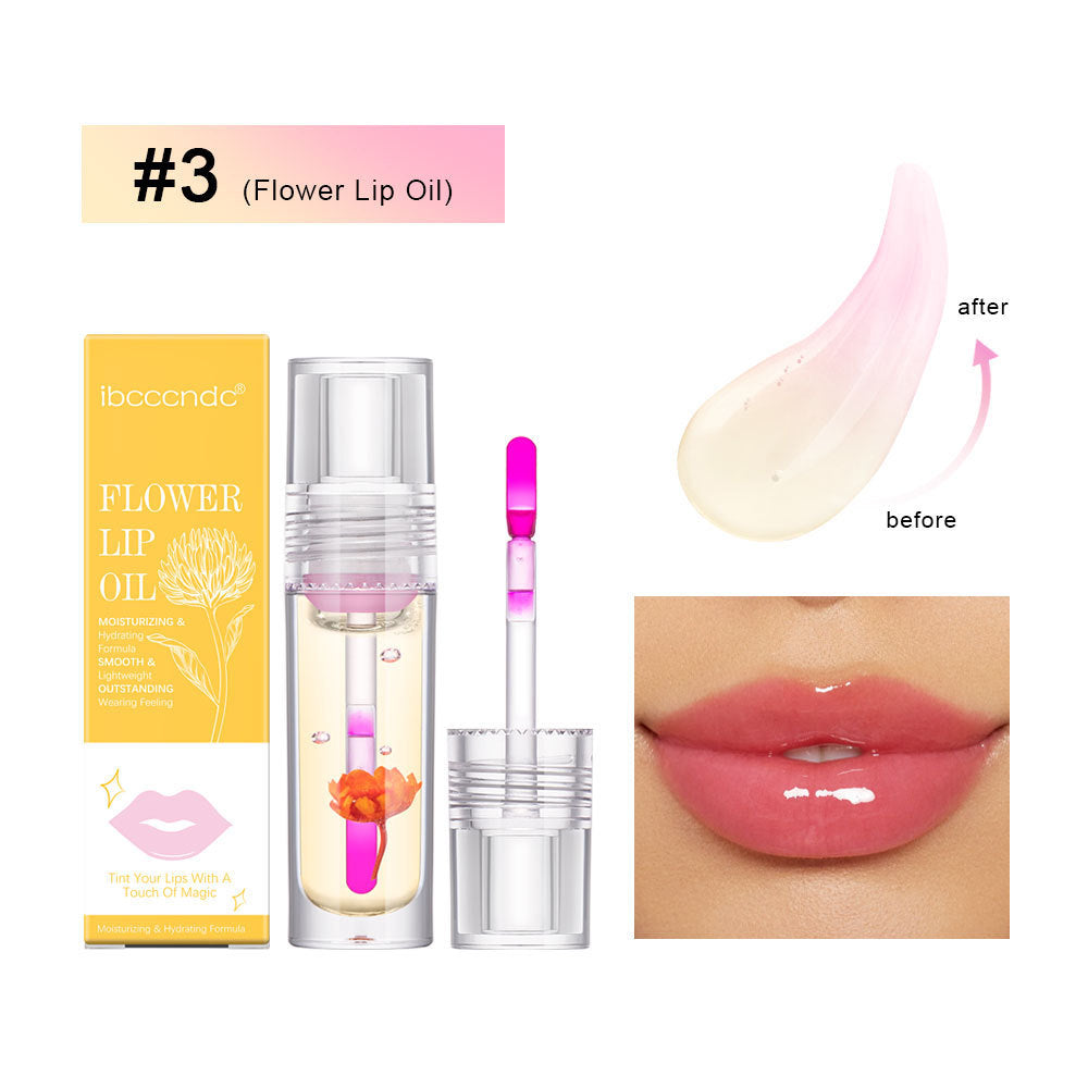 Flower Color Changing Lip Oil Moisturizing lip gloss