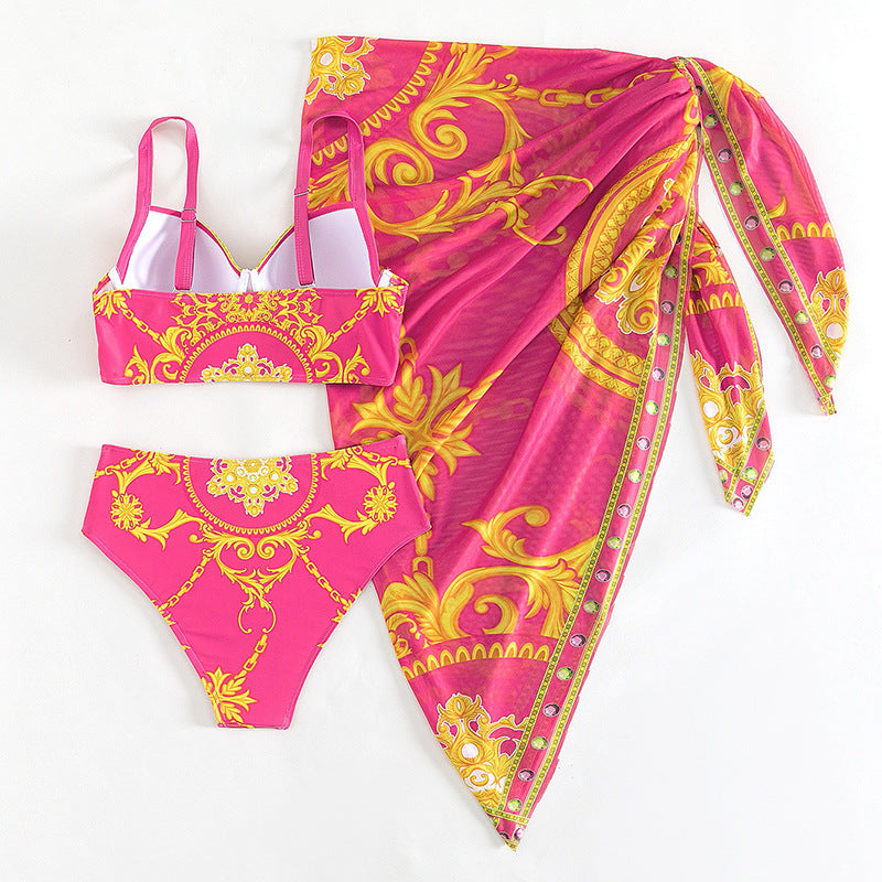 Three-piece Bikini Slim-fitting