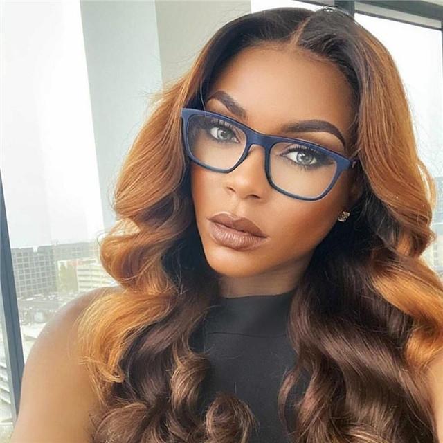 Brown Medium Part Wavy Long Hair