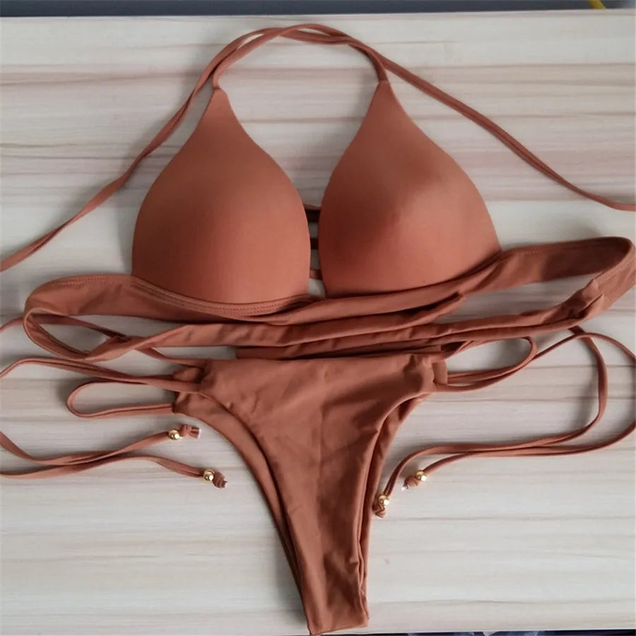 Bandage Thong Bikini Sets