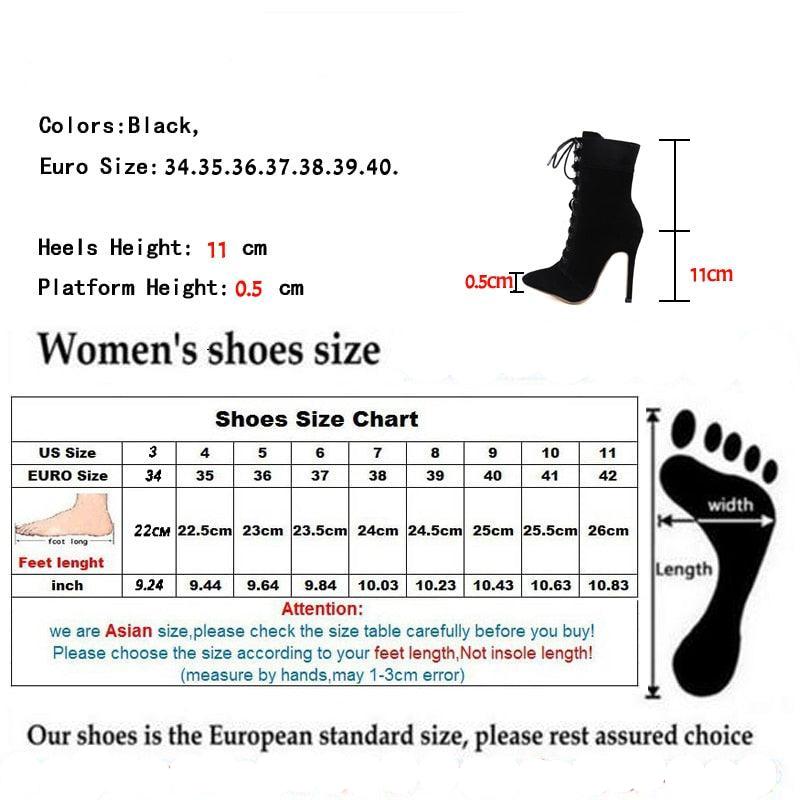Lace-Up Pointed Heel