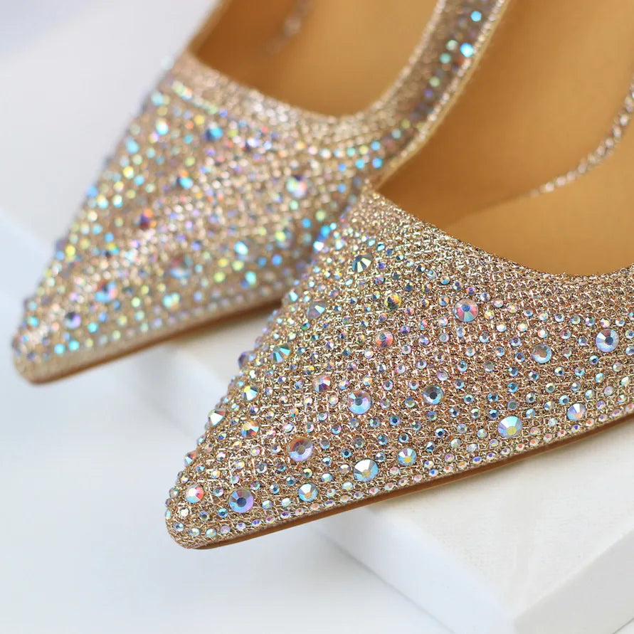 Glitter Crystal Heels