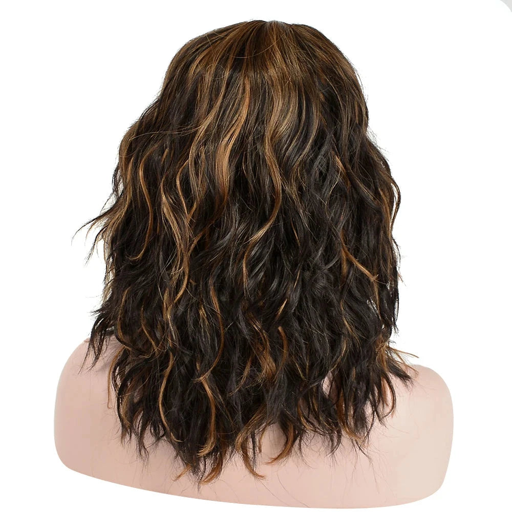 Curly Bob with Bangs